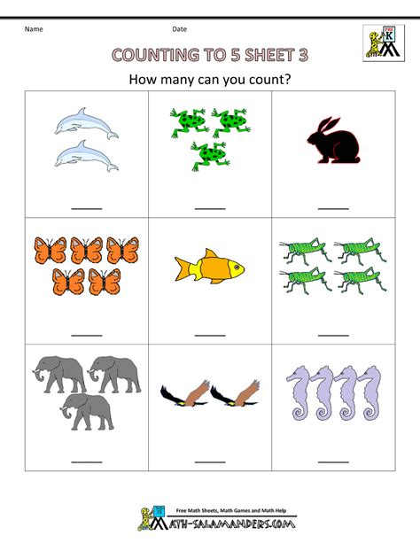counting worksheets for kindergarten|countingKindergarten Counting & Numbers Worksheets & Free Printables.